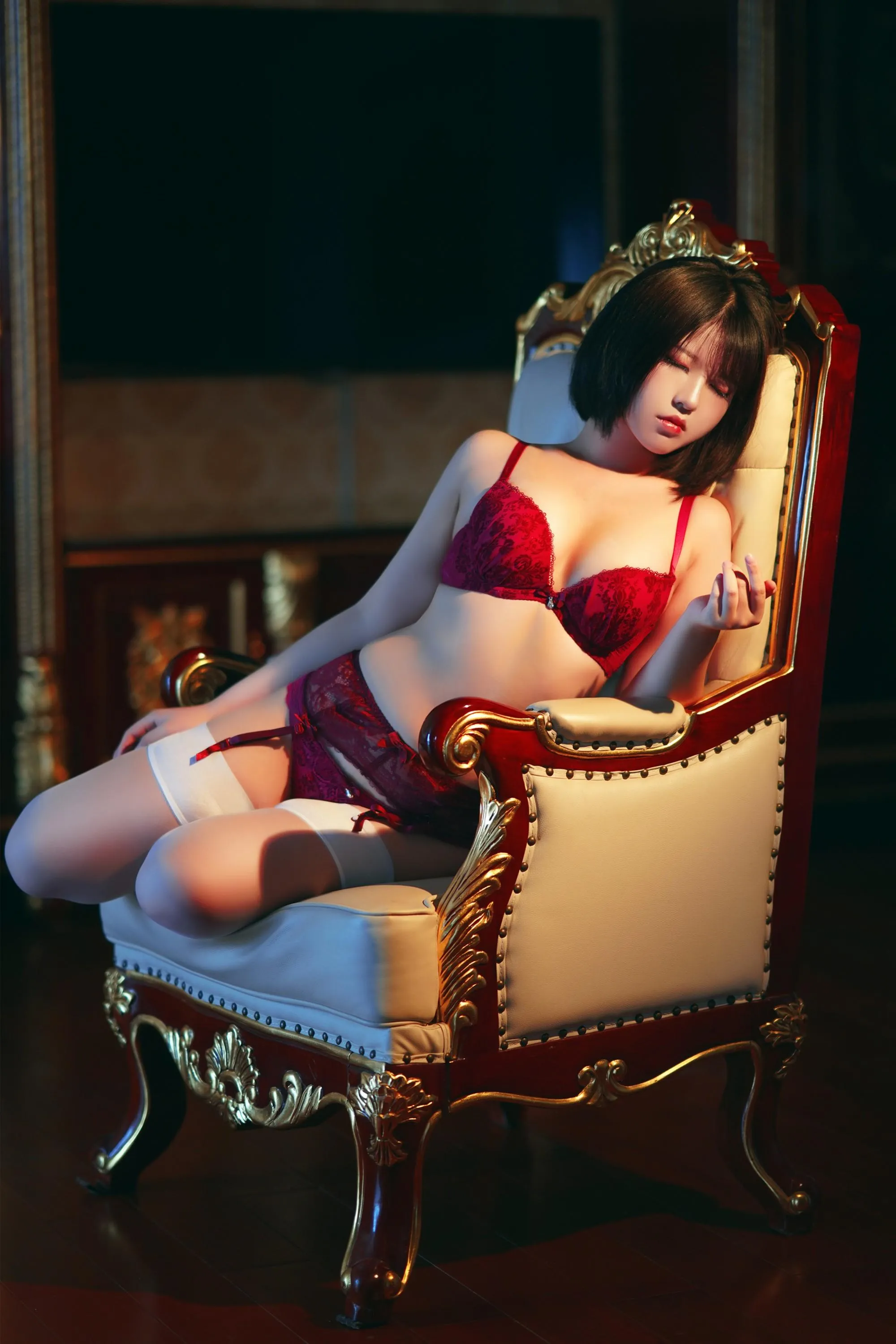 半半子 – NO.33 赤红 1 [17P]插图4